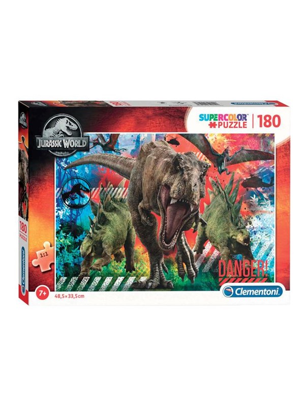 Clementoni Jigsaw Puzzle Super Color Jurassic World 180pcs. Golv