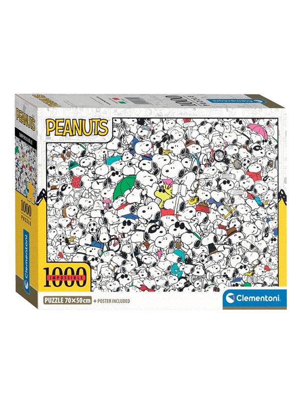 Clementoni Jigsaw Puzzle Impossible Peanuts Snoopy 1000pcs. Golv
