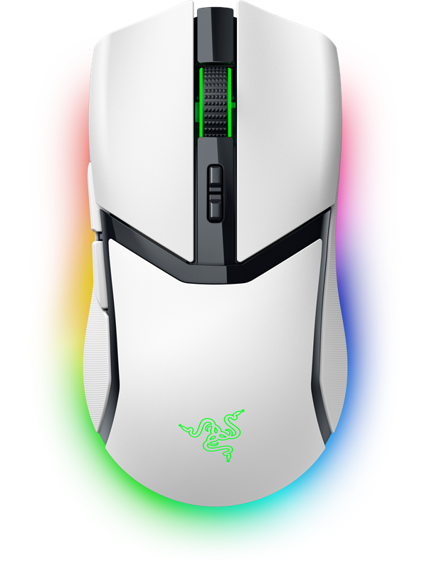 Razer Cobra Pro Gamingmus Optic 8 Knappar Vit Med Rgb Ljus