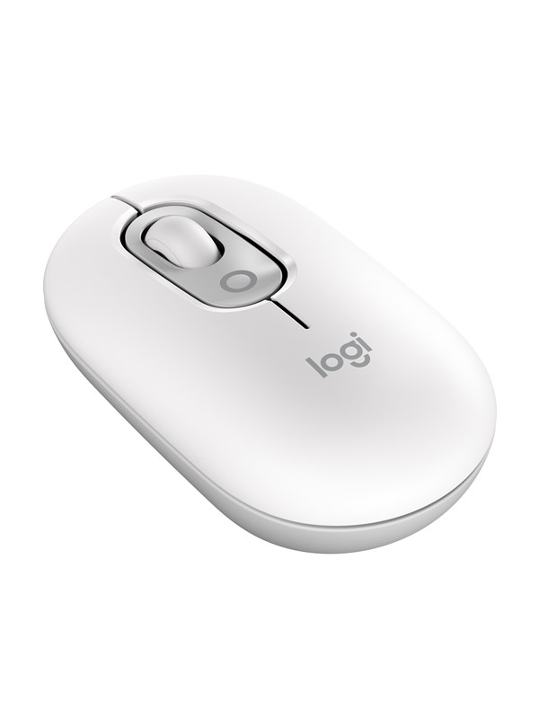 Logitech Pop Mouse With Emoji Off White Mouse Optic 3 Knappar Vit