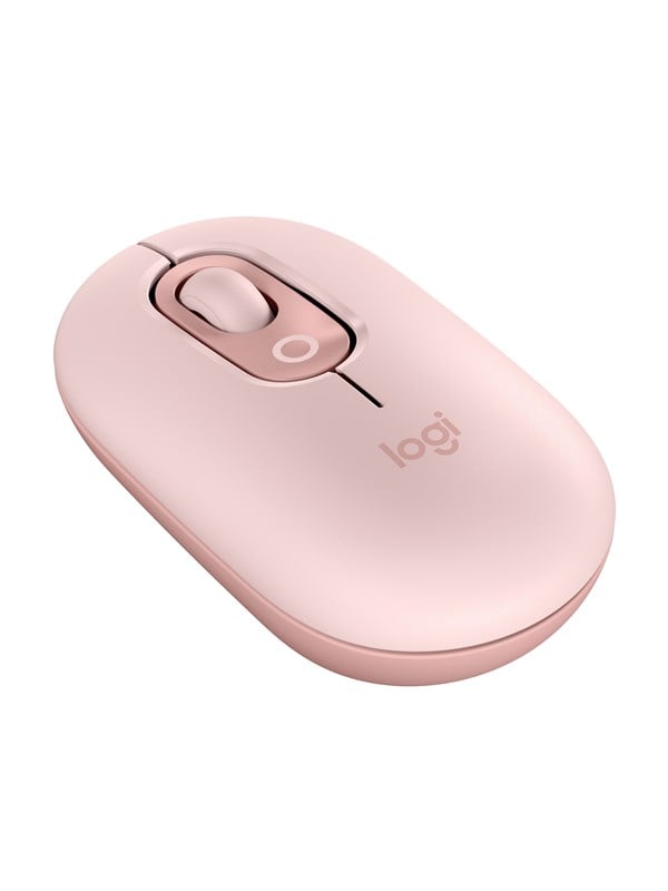 Logitech Pop Mouse With Emoji Rose Mouse Optic 3 Knappar Pink