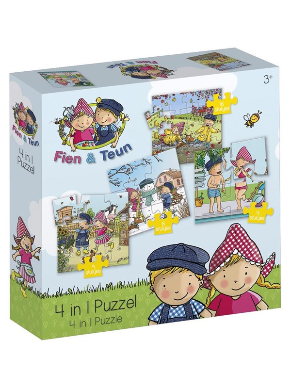 Bambolino Toys Fien & Teun Puzzle 4in1 Golv
