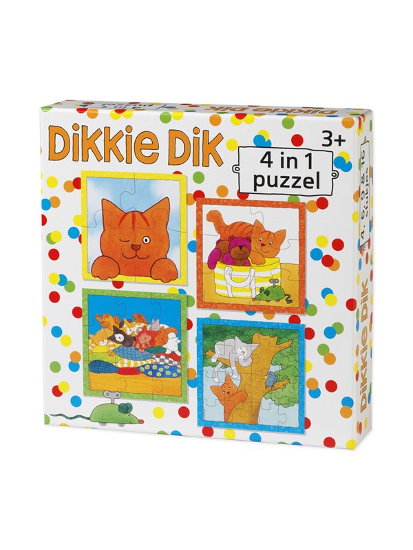 Bambolino Toys Dikkie Dik Puzzle 4in1 Golv
