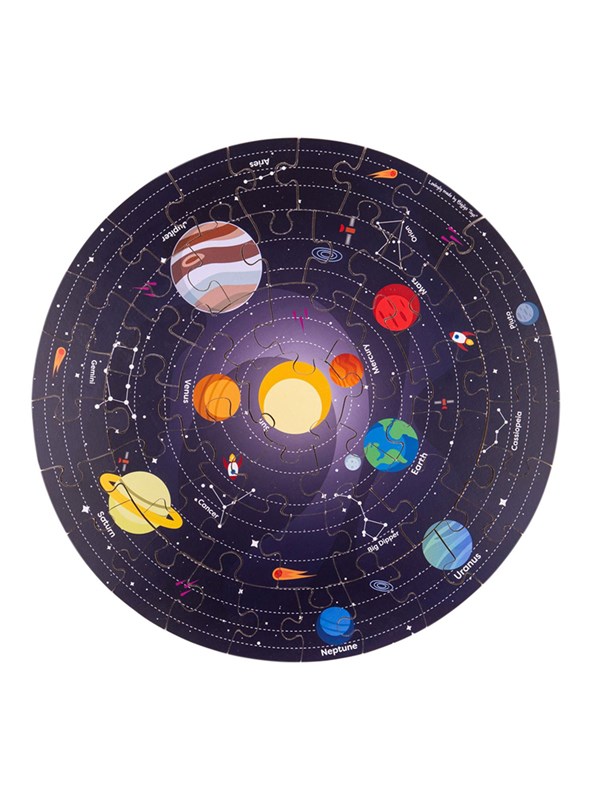 Bigjigs Floor Puzzle Solar System Round 39cm Golv