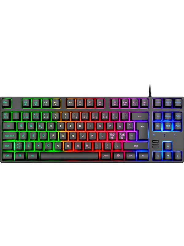XCROW Nova - Gaming Tangentbord - Nordisk - Svart