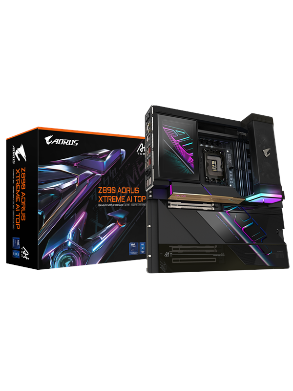 Gigabyte Z890 Aorus Xtreme Ai Top Moderkort Intel Z890 Intel Lga1851 Socket Ddr5 Ram Extended Atx