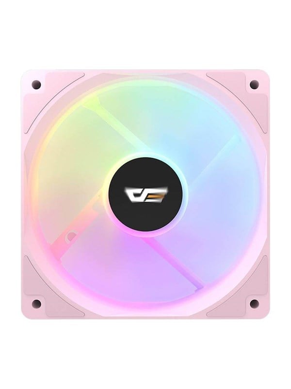 Darkflash Computer Fan Cl12 Led 120x120 Pink Chassi Flakt Rosa