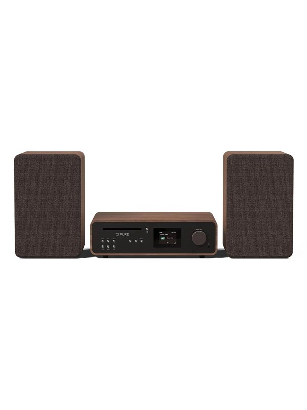 PURE Classic Stereo - Black/Walnut