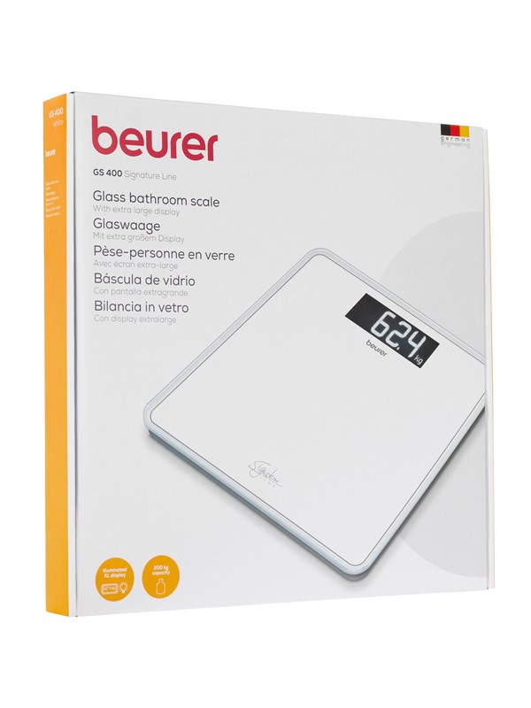 Beurer Badrumsvåg - GS 400 Bathroom Scale Glass ( White )