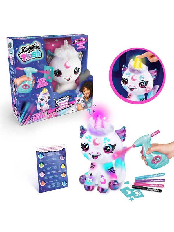 Alternativ bild 0 för Airbrush Plush Kosmiskt Enhörning