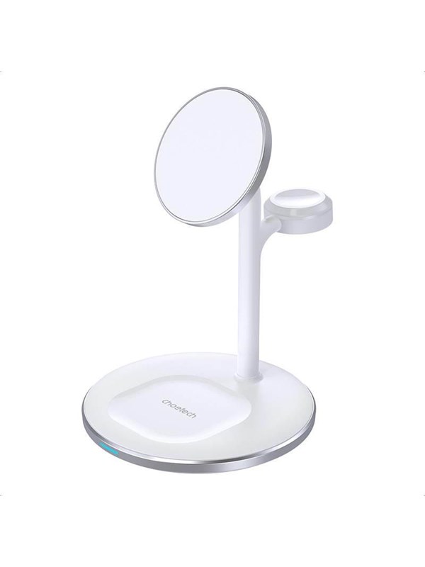 Alternativ bild 0 för Choetech Wireless charger with stand 2in1 (white)
