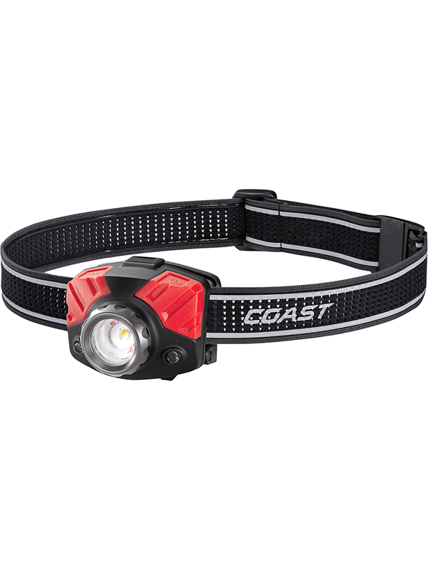 Produktfoto för COAST FL75 - Huvudficklampa - LED - 3-läge - vit/röd lampa