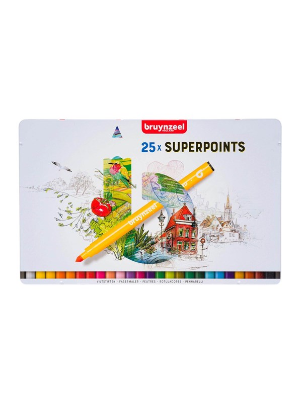 Bruynzeel Felt-tip pens Superpoint 25 pcs.