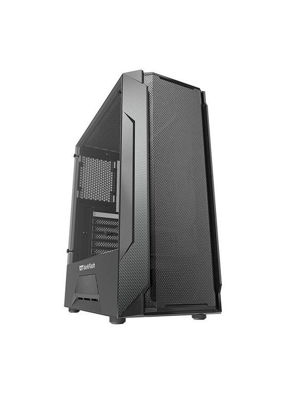 Darkflash Computer Case Leo Black Chassi Miditower Svart