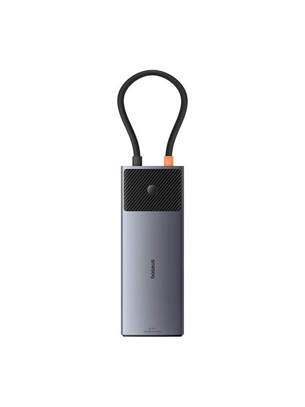 Baseus Adapter Hub 10in1 2x Hdmi Usb C 3xusb A Rj45 Sd/tf Pd Grey Usb Hub 10 Porte Grey