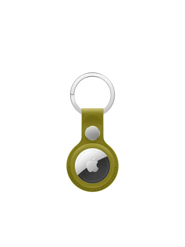 Apple AirTag FineWoven Key Ring - Chartreuse