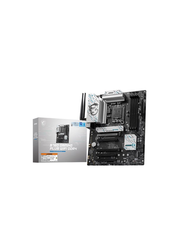 MSI B760 GAMING PLUS WIFI DDR4 Moderkort - Intel B760 - Intel LGA1700 - DDR4 RAM - ATX