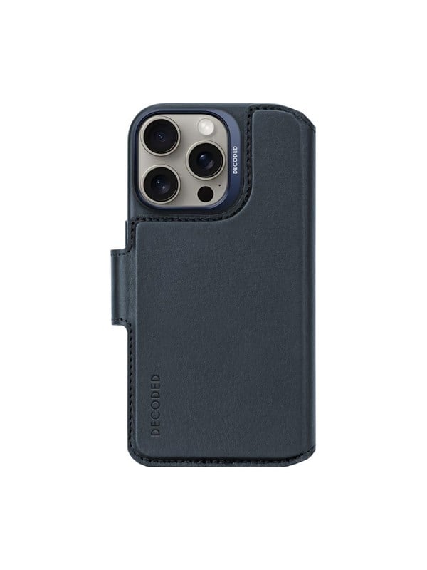 Alternativ bild 0 för Decoded Leather Detachable Wallet navy - iPhone 16 Pro
