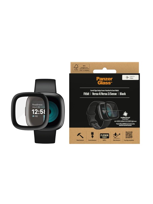 Panzerglass Fitbit Versa 4 | Versa 3 | Sense | Screen Protector Glass