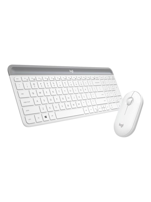 Logitech Slim Wireless Combo Mk470 Tastatur & Mus Set Italiensk Grå