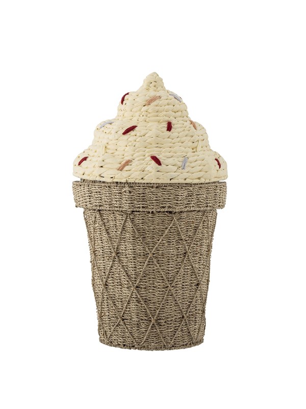 Alternativ bild 0 för Bloomingville MINI - Cillie Basket w/Lid - Water Hyacinth