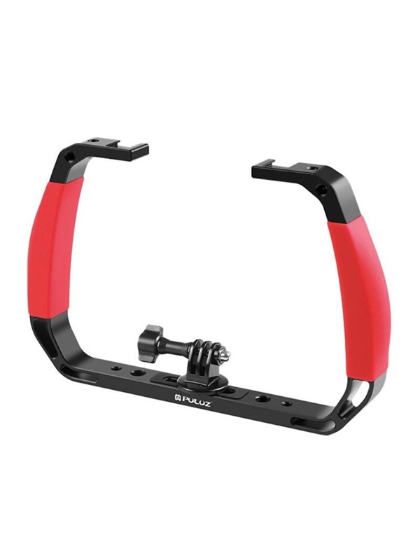Puluz Underwater Diving Rig For Action Cameras Red
