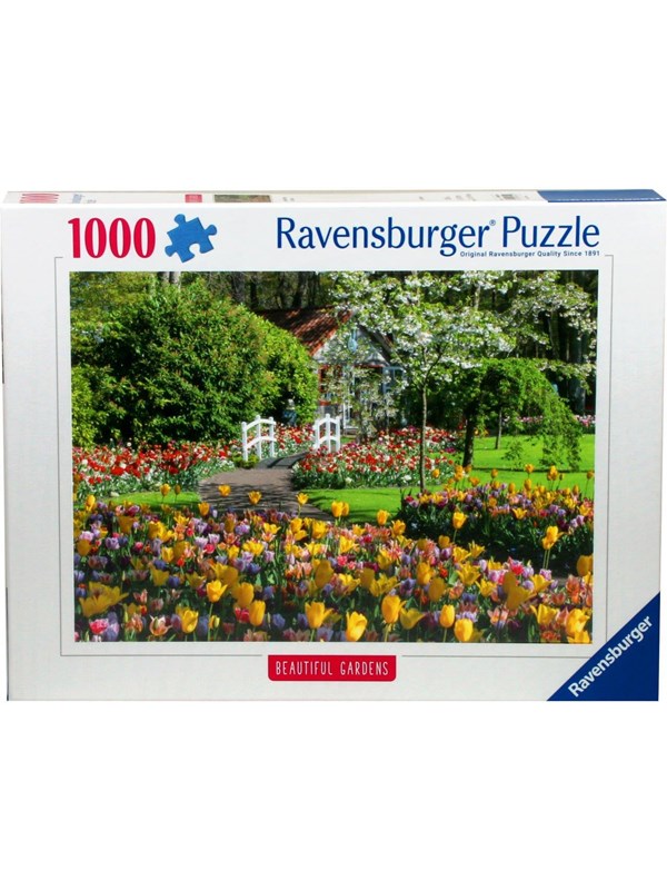 Ravensburger Puzzle Beautiful Gardes - Keukenhof Gardens - Netherlands 1000p