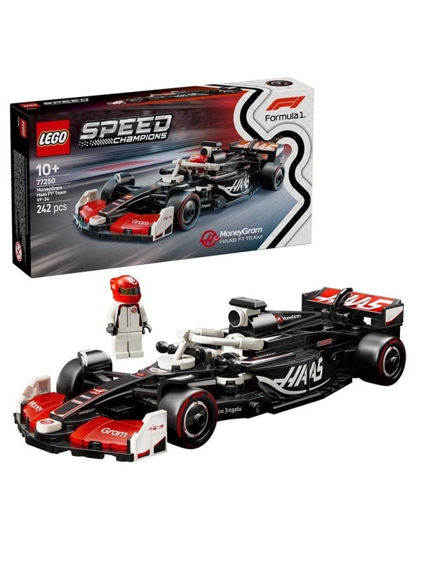 LEGO Speed Champions 77250 MoneyGram Haas F1® Team VF-24 racerbil