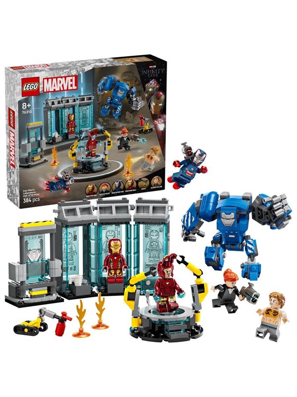 LEGO Super Heroes 76315 Iron Mans labb: rustningarnas sal