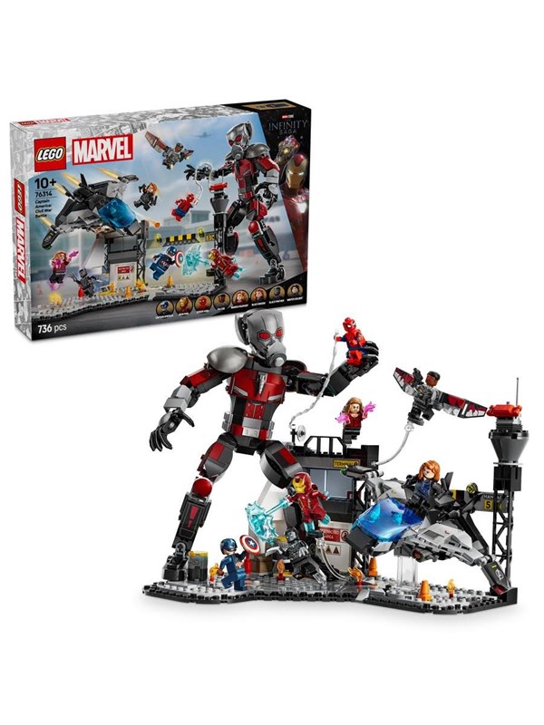 Alternativ bild 0 för LEGO Marvel Super Heroes 76314 Captain America: Civil War actionstrid