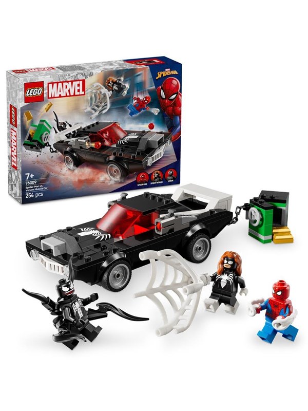 Alternativ bild 0 för LEGO DC Super Heroes 76309 Spider-Man mot Venoms muskelbil
