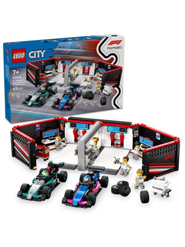 Alternativ bild 0 för LEGO 60444 F1® garage & Mercedes-AMG & Alpine bilar
