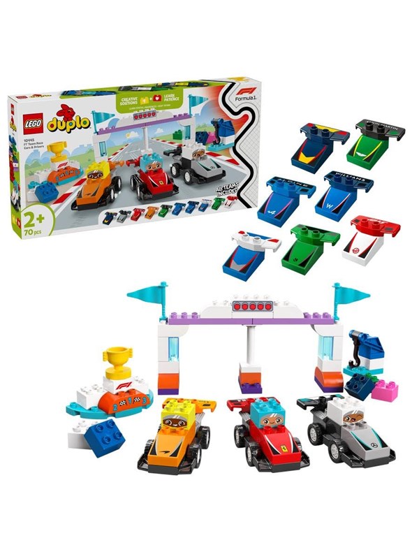 Alternativ bild 0 för LEGO DUPLO 10445 F1® Team - racerbilar och förare