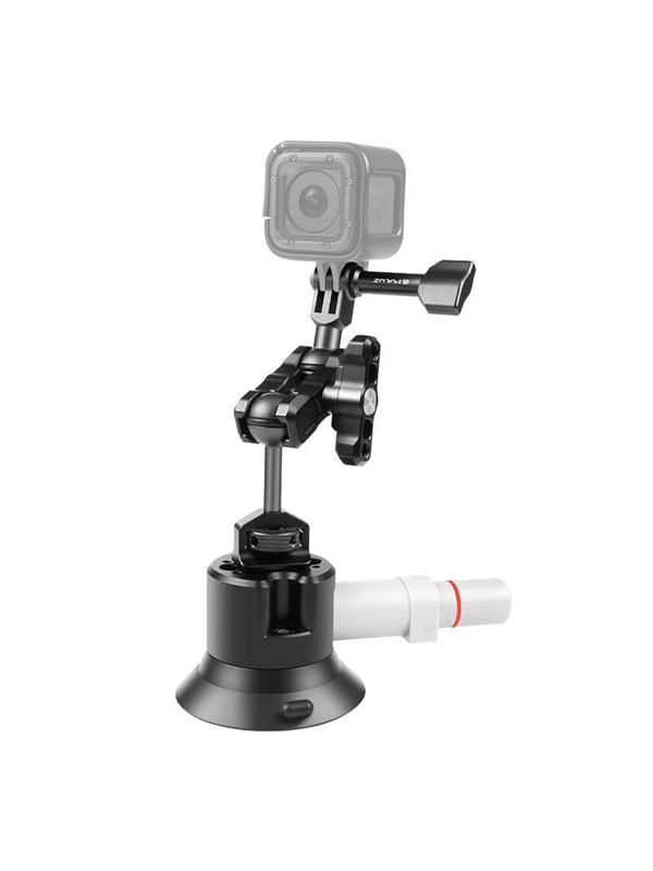 Puluz Glass Car Holder With Pump Suction For Gopro Hero Dji Osmo Action Pu845b
