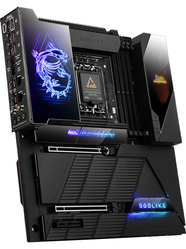 Msi Meg Z890 Godlike Moderkort Intel Z890 Intel Lga1851 Socket Ddr5 Ram Extended Atx