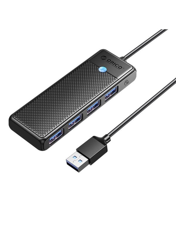 Orico Hub Usb A To 4xusb A 3.0 Black Usb Hub Usb 3.0 Svart