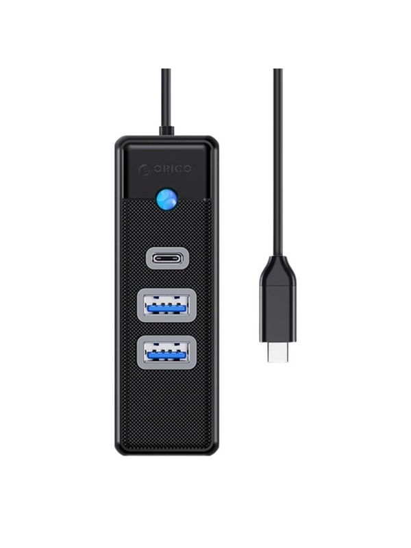 Orico Hub Usb C To 2x Usb 3.0 Usb C 5 Gbps 0.15m Black Usb Hub Usb 3.0 3 Porte Svart