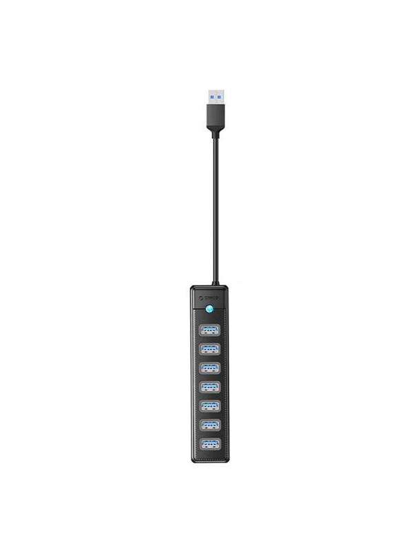 ORICO PW7U USB to 7x USB 3.0 Hub Adapter (black) USB Hub - USB 3.0 - 7 porte - Svart