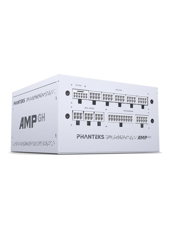 Phanteks AMP GH 850W White Strömförsörjning - 850 Watt - 120 mm - ATX 3.1 - 80 Plus Gold certificate