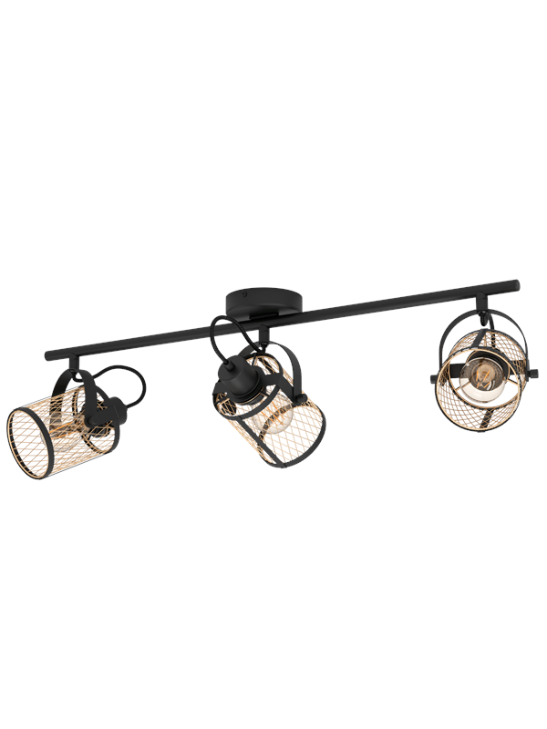 EGLO DELLOW spot 3L black/brass