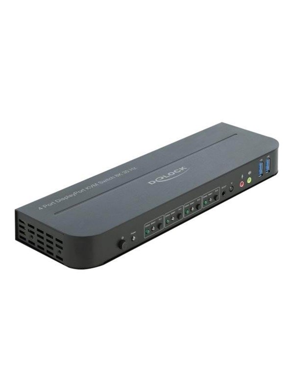 DeLOCK DisplayPort 1.4 KVM Switch 8K 30 Hz with USB 3.0 and Audio