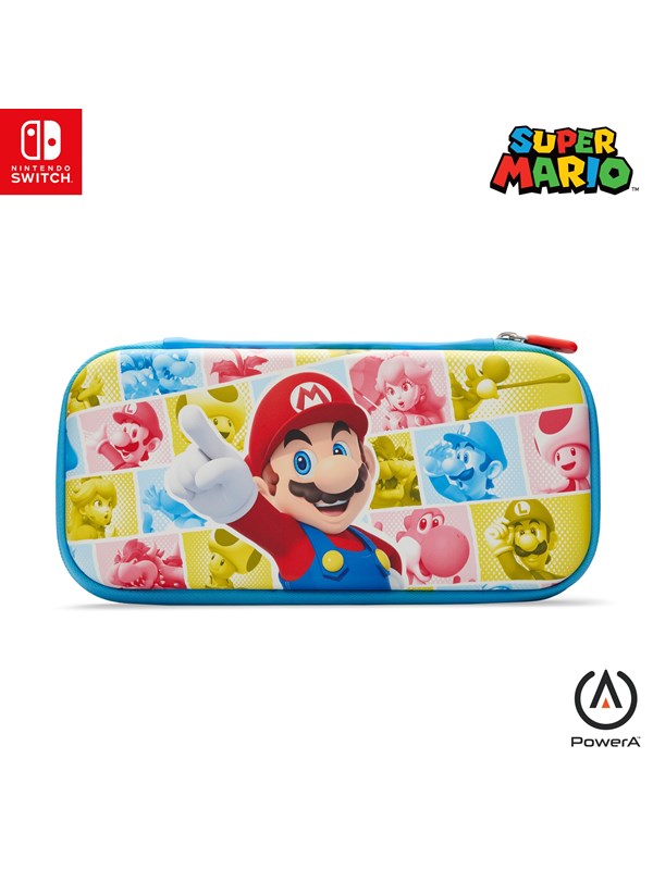 PowerA tunt skyddsfodral för Nintendo Switch - Mushroom Kingdom rulle