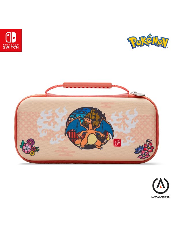PowerA skyddsfodral för Nintendo Switch OLED-modell, Nintendo Switch eller Nintendo Switch Lite - Charizard blomma