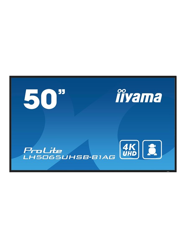 iiyama ProLite LH5065UHSB-B1AG 50" Class (49.5" viewable) LED-backlit LCD display - 4K - for digital signage