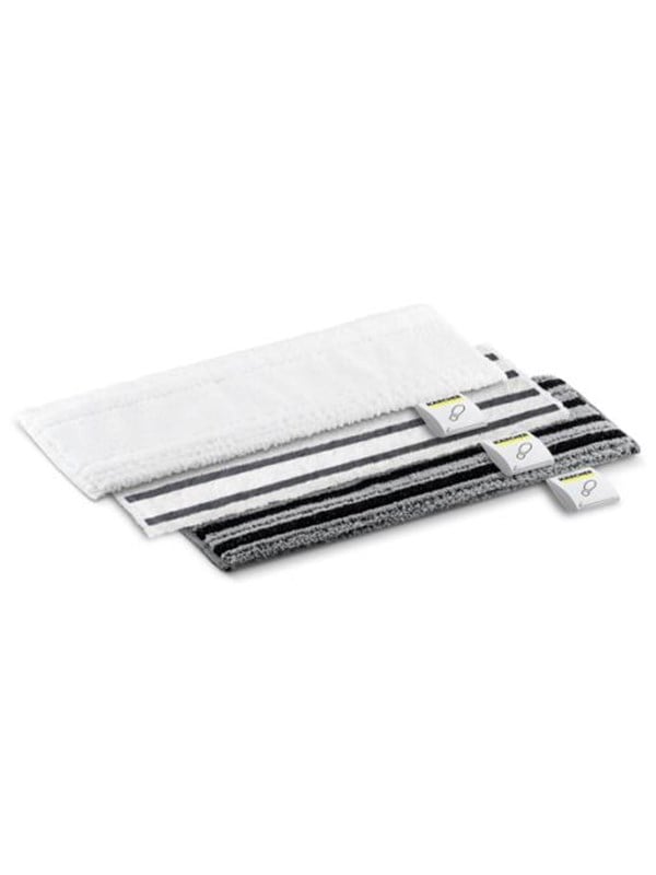 Produktfoto för Kärcher 2.863-341.0, Engångsmopp, duk, Svart, Grå, Vit, Polyester, Viskos, 115 mm, 345 mm, 10 mm
