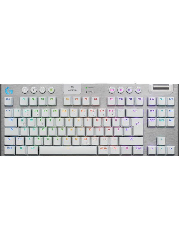 Logitech G915 X Lightspeed Tkl Tactile 80 Tkl Gaming Tangentbord Tysk Vit