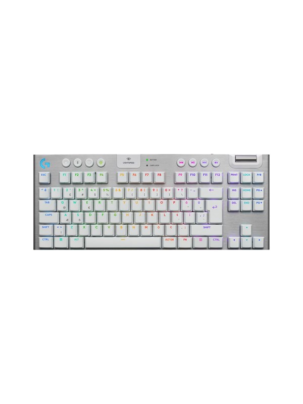Logitech G G915 X Lightspeed Tkl Tactile 80 Tkl Gaming Tangentbord Amerikansk Engelska Vit