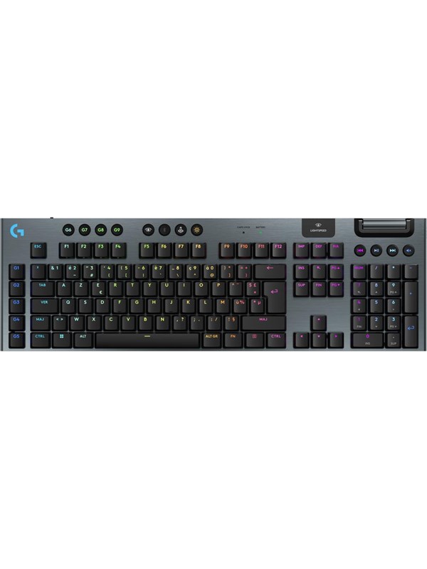 Logitech G G915 X Lightspeed Tactile 100 Full Storlek Standard Gaming Tangentbord Fransk Svart