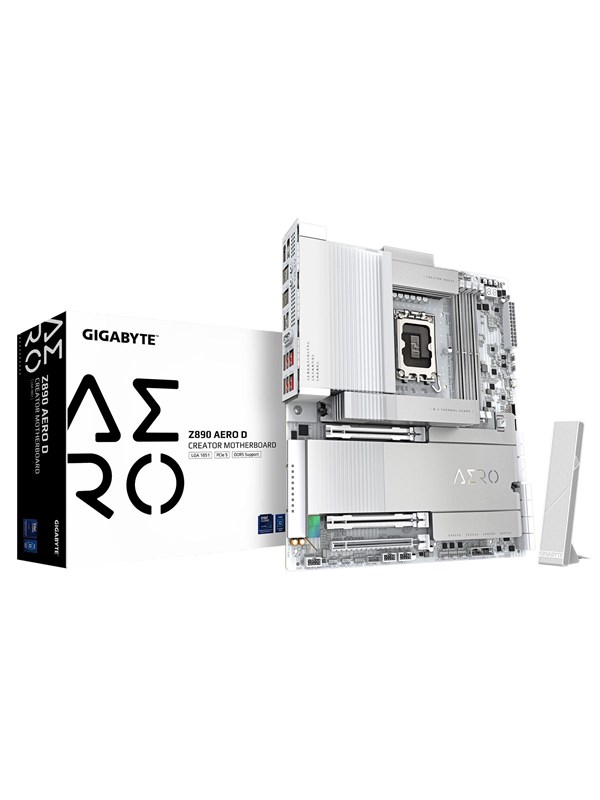 GIGABYTE Z890 AERO D Moderkort - Intel Z890 - Intel LGA1851 - DDR5 RAM - ATX