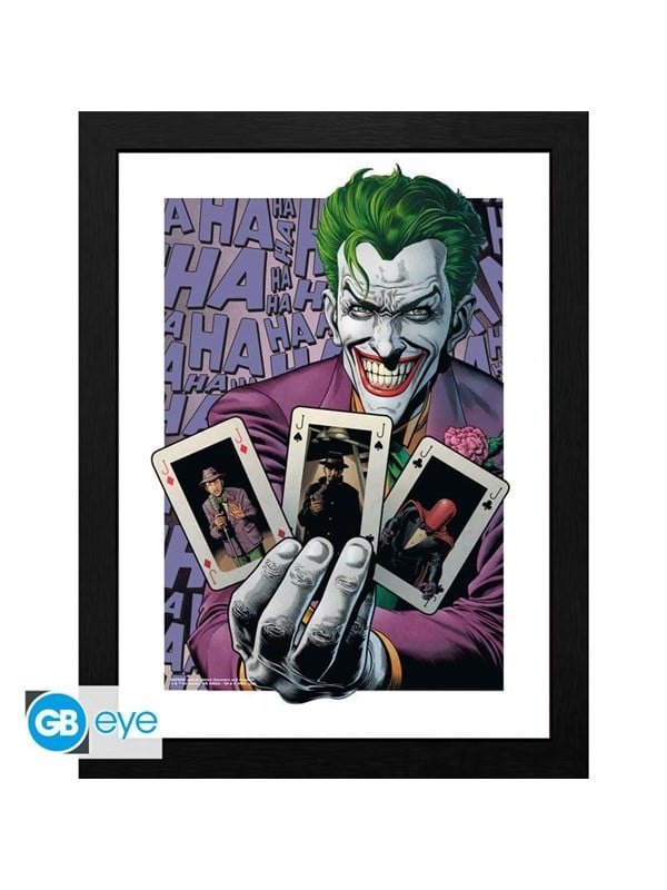 ABYstyle - DC COMICS Framed print The Joker Haha Cards - Bild